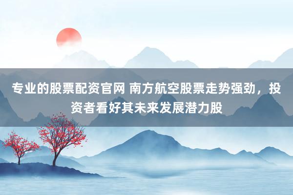 专业的股票配资官网 南方航空股票走势强劲，投资者看好其未来发展潜力股
