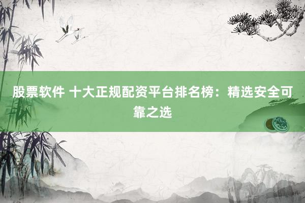 股票软件 十大正规配资平台排名榜：精选安全可靠之选