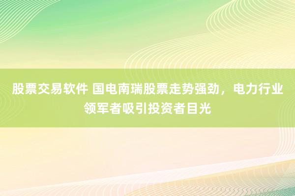 股票交易软件 国电南瑞股票走势强劲，电力行业领军者吸引投资者目光